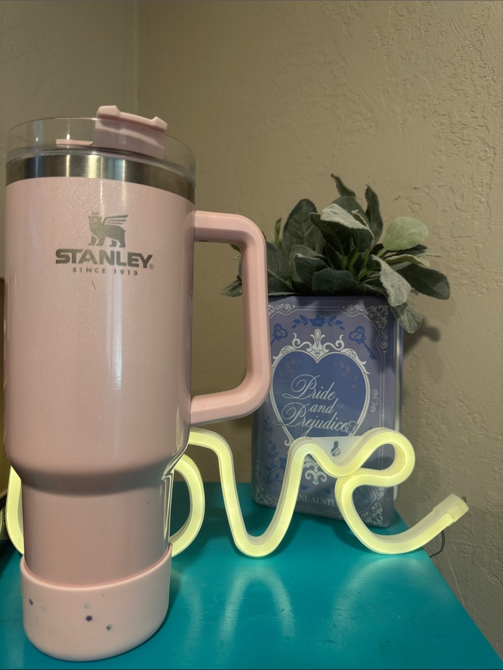 Stanley Pink Insulated Travel Tumbler with Handle 40oz
